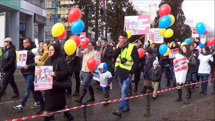 Protest de solidaritate cu familia Bodnariu, la Iași