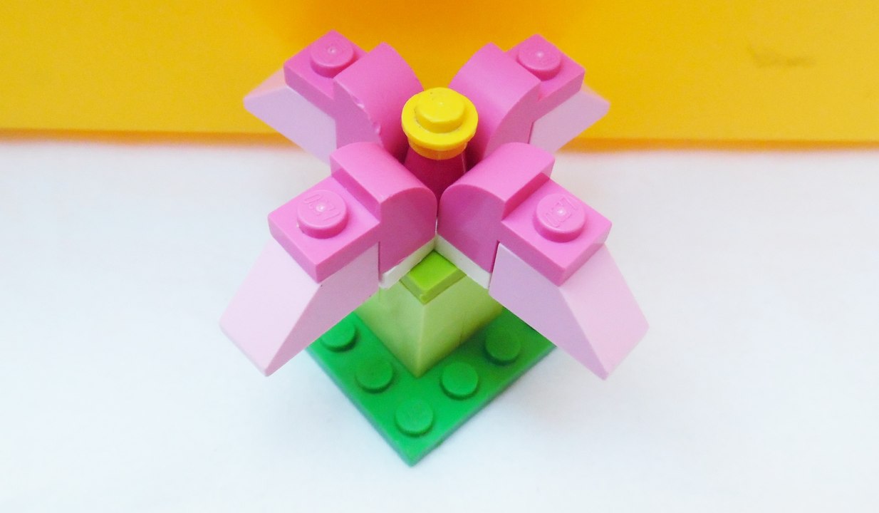 How to make purple flower with lego,lego city,lego shop,moc, lego friends