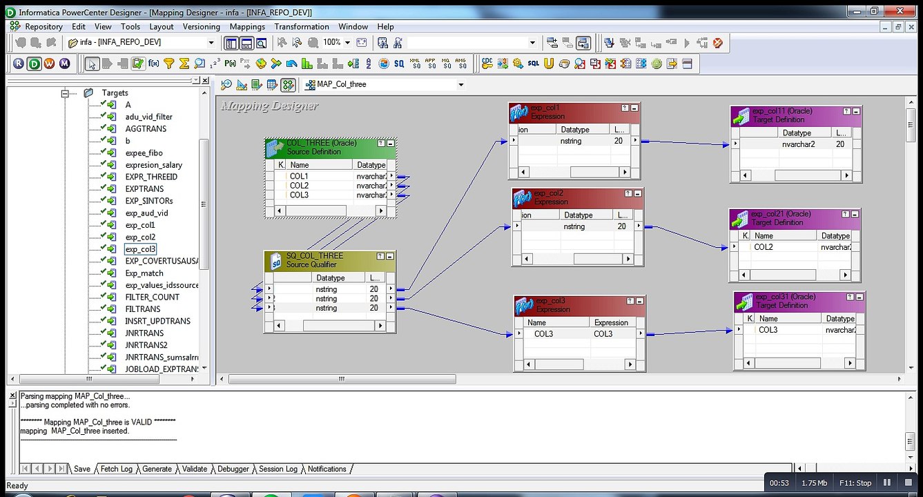 INFORMATICA-1:Informatica scenario about two target table with Source table