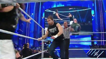 Roman Reigns, Dean Ambrose & Chris Jericho vs. Bray Wyatt, Harper & Rowan- SmackDown, Jan. 28, 2016