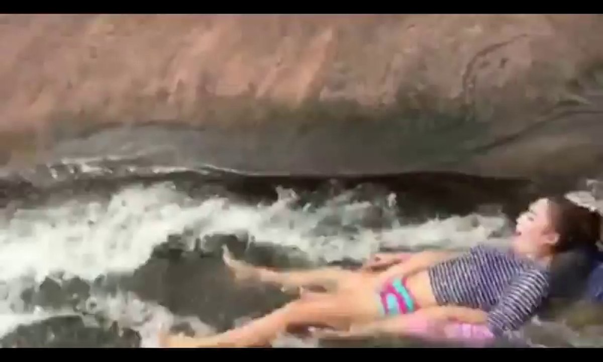 Crazy Girls at Waterfall