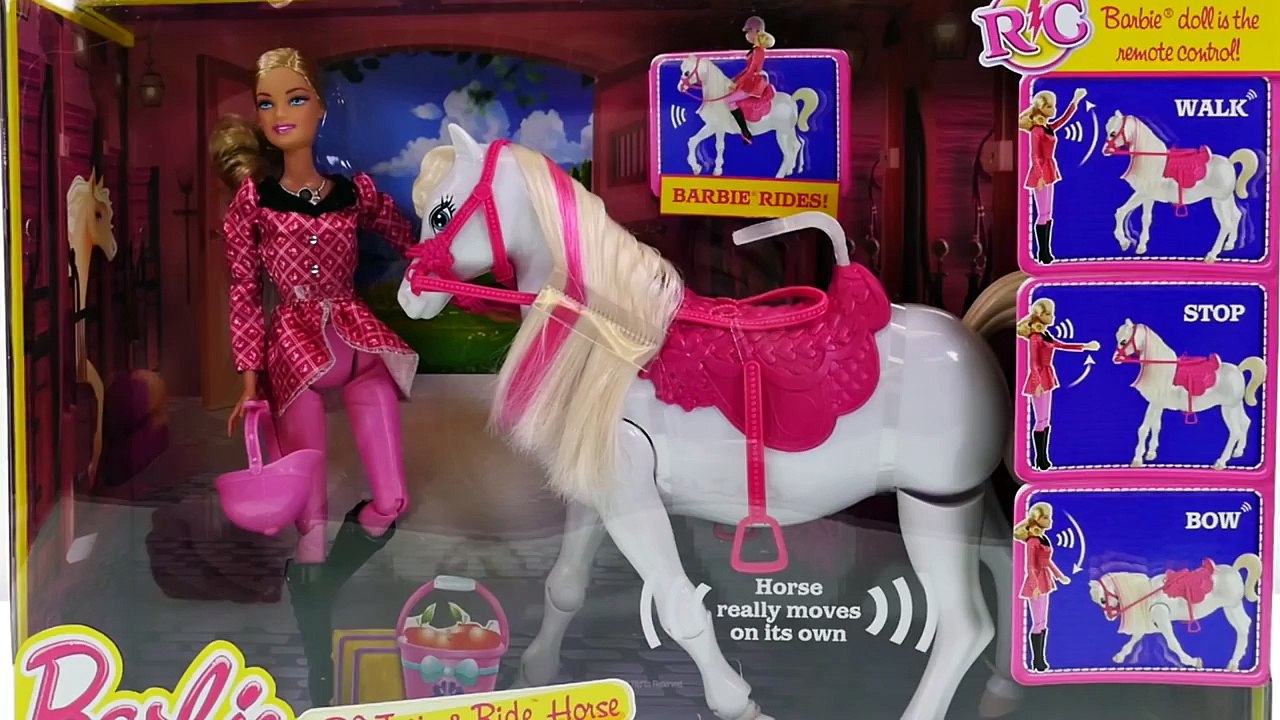 walking horse toy barbie