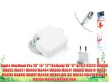 85W Lavolta? Cargador Notebook CA Adaptador para A1172 A1222 Apple MacBook Pro 15 17 [hasta