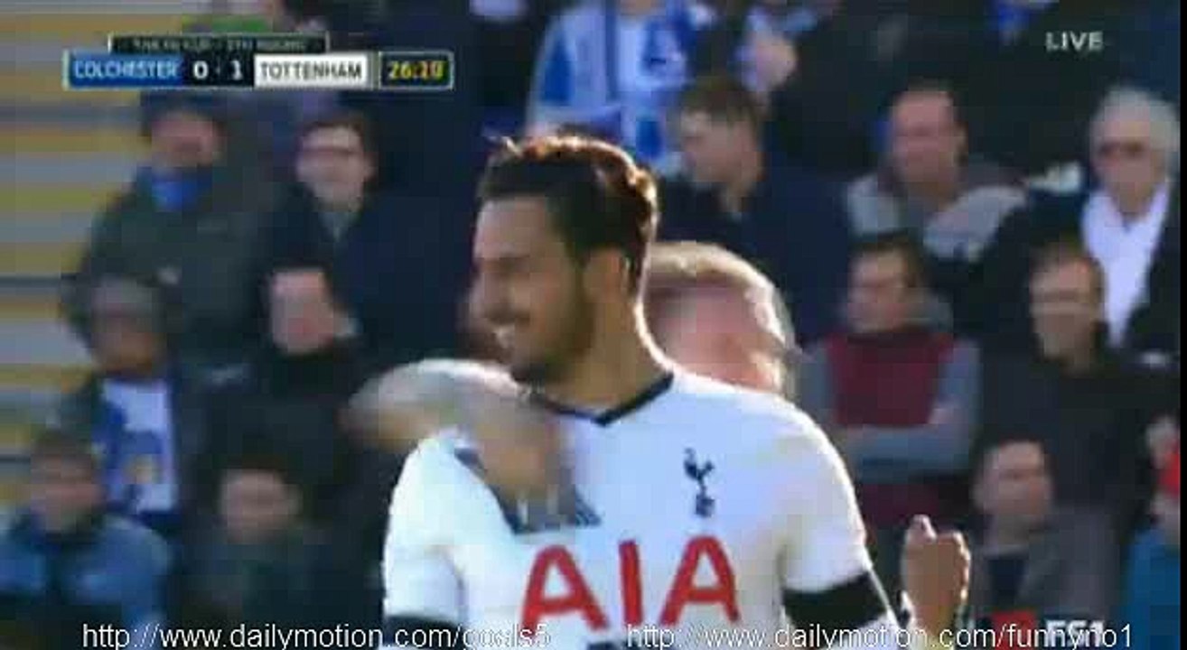 Colchester 0 - 1 Tottenham Half Time Goals and Highlights FA Cup 30-1-2016
