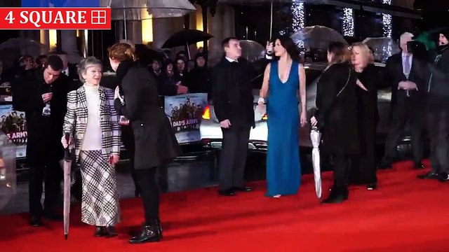 Catherine Zeta-Jones joins Chelsea Pensioners at Dad's Army premiere in London