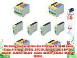 20 x Cartuchos Compatibles Non OEM Epson T0711-714 Epson Stylus 610 FW  615  8000  CX4300