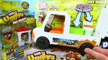 Poop!!!! The Ugglys Pet Shop DIRTY DOG WASH VAN, blind bags, 8 pack toy review | KidToyTes