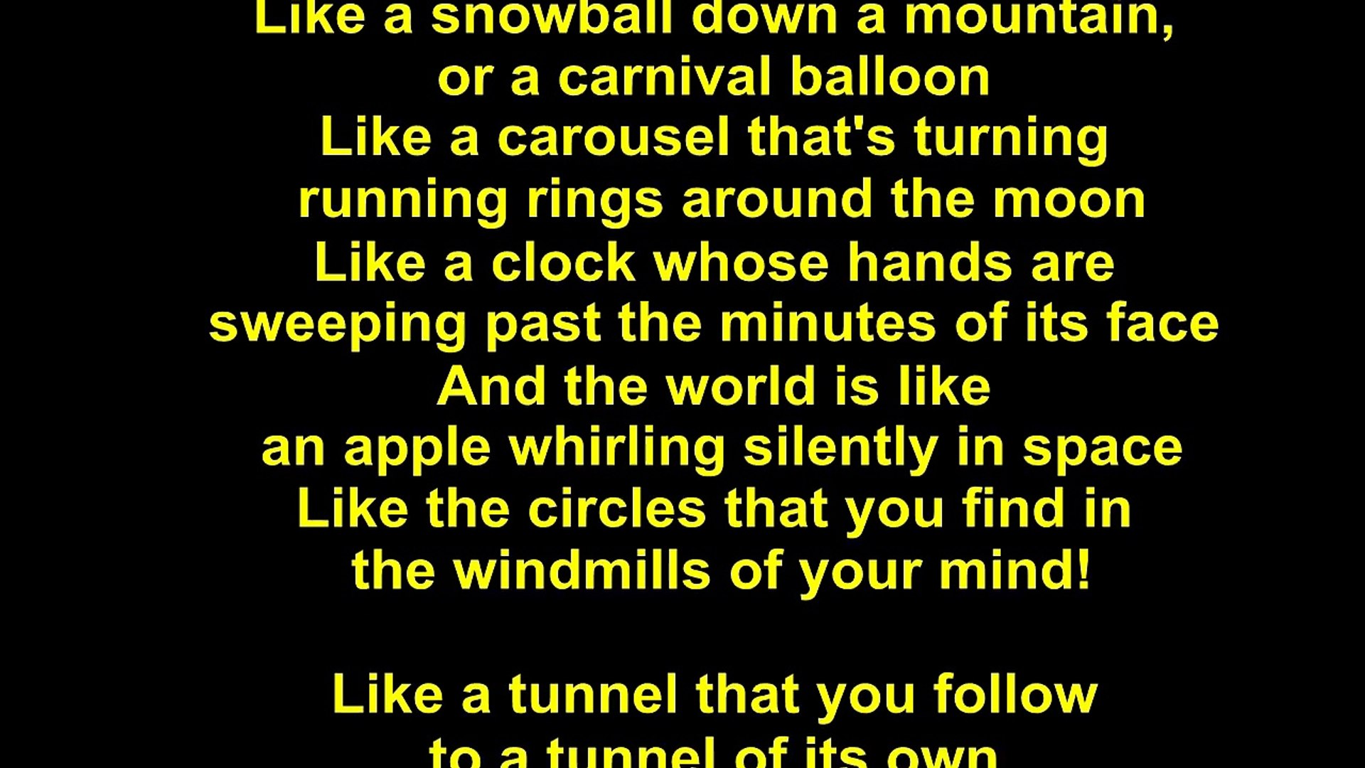 Dusty Springfield – The Windmills Of Your Mind Lyrics - video 