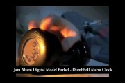 Jam Alarm Digital Model Barbel - Dumbbell Alarm Clock