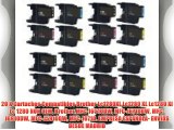 20 X Cartuchos Compatibles Brother Lc1280XL Lc1280 XL Lc1280 Xl Lc 1280 NON OEM Brother MFC-J6510DW