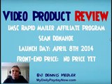 Review - Sean Donahoe - IMSC Rapid Mailer Affiliate Program