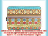 PLEMO Fundas para Portatil Estilo Bohemio Tela de Lona Funda Blanda Bolso Sleeve para Ordenador