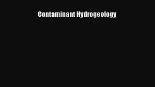 (PDF Download) Contaminant Hydrogeology Download