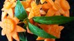 Art In Carrot Show - Vegetable Carving Carrot Flowers - Creative Garnishes (Italypaul)