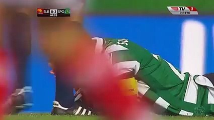 As AGRESSÕES / ENTRADAS VIOLENTAS de Eliseu, Fejsa e Samaris a jogadores do Sporting