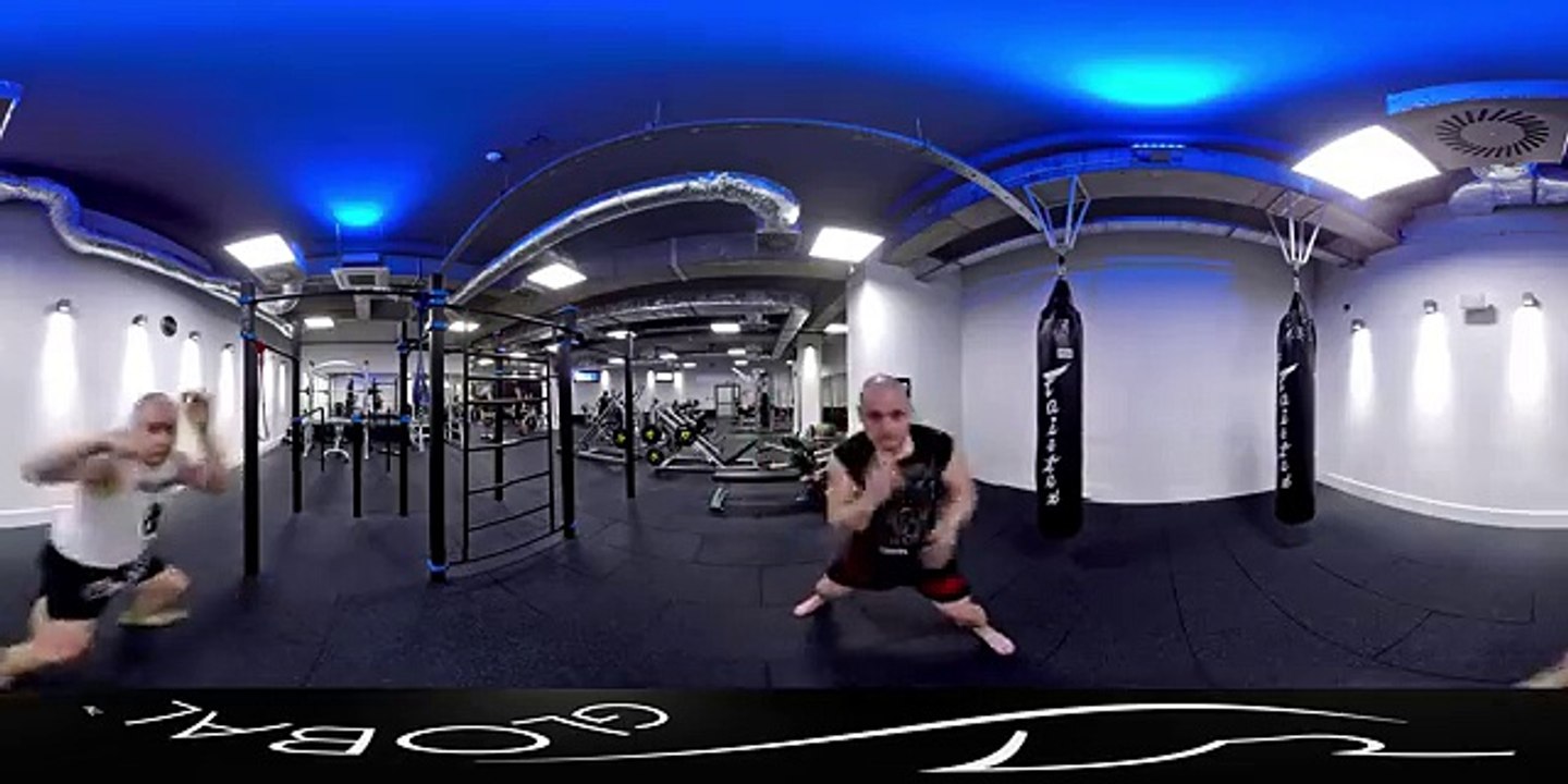 Twin MMA Fighters Training in 360 Video