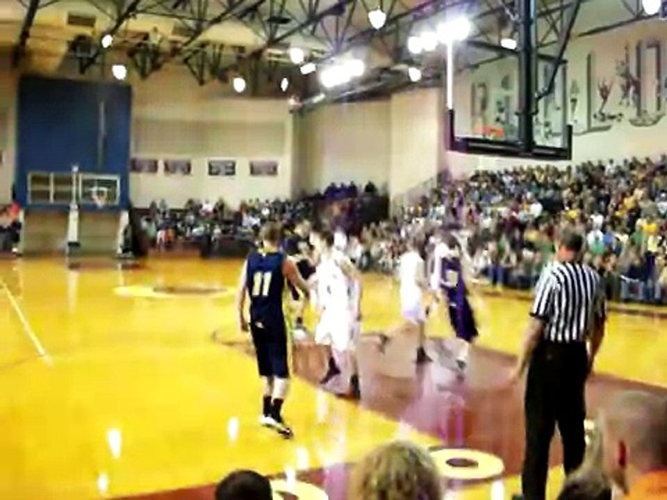 Grand Haven dunk shatters backboard