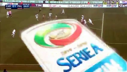 Goal Gilardino A. Carpi 0-1 Palermo 30.01.2016