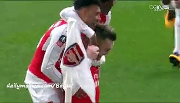Goal Oxlade-Chamberlain - Arsenal 1-0 Burnley - 30-01-2016 FA Cup