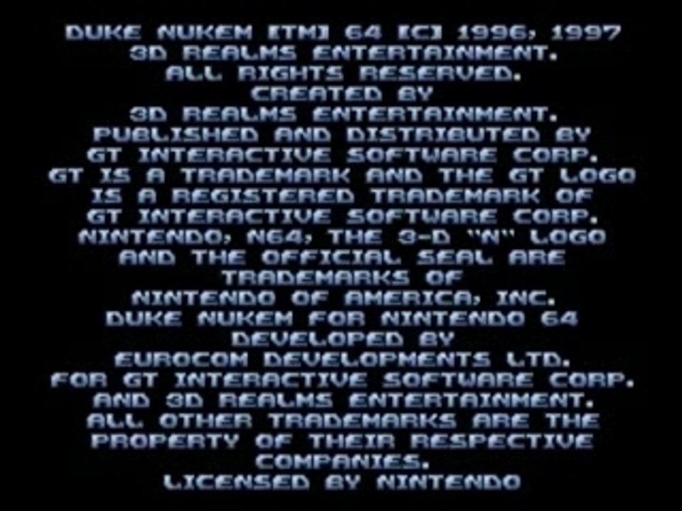 Duke Nukem 64 Failed LP