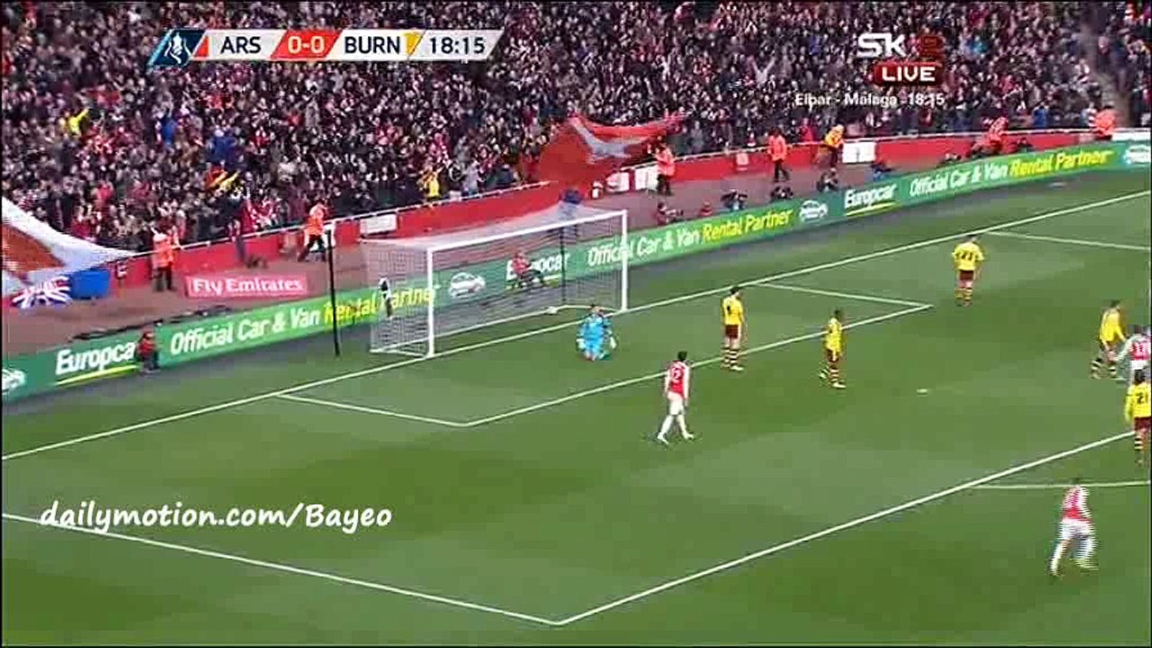 Alex Oxlade-Chamberlain Goal HD - Arsenal 1-0 Burnley - 30-01-2016 FA Cup