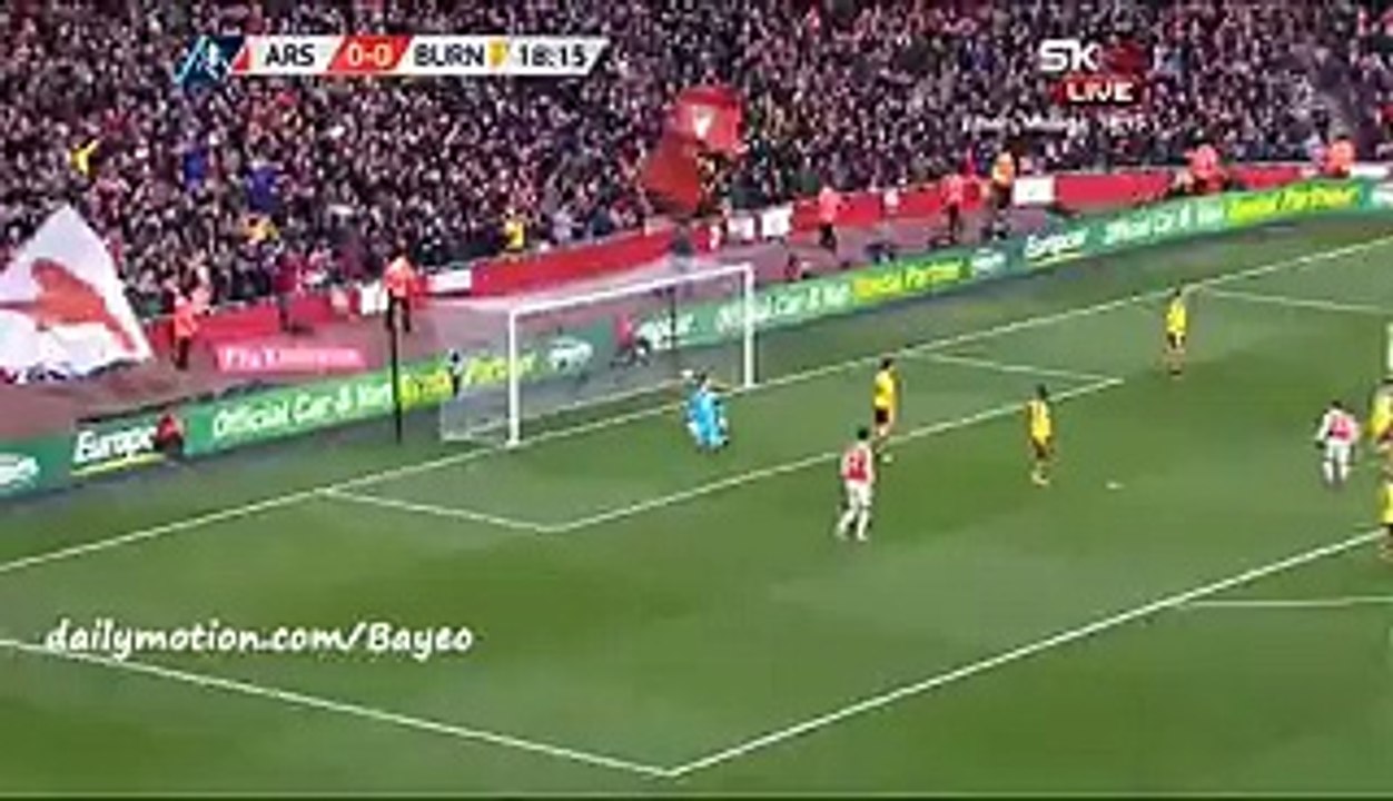 Alex Oxlade-Chamberlain Goal HD - Arsenal 1-0 Burnley - 30-01-2016 FA Cup