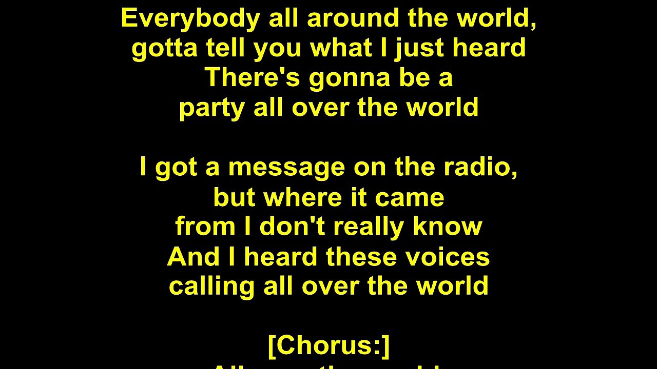 Electric Light Orchestra – All Over The World Lyrics