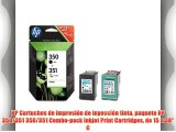 HP Cartuchos de impresi?n de inyecci?n tinta paquete HP 350/351 350/351 Combo-pack Inkjet Print