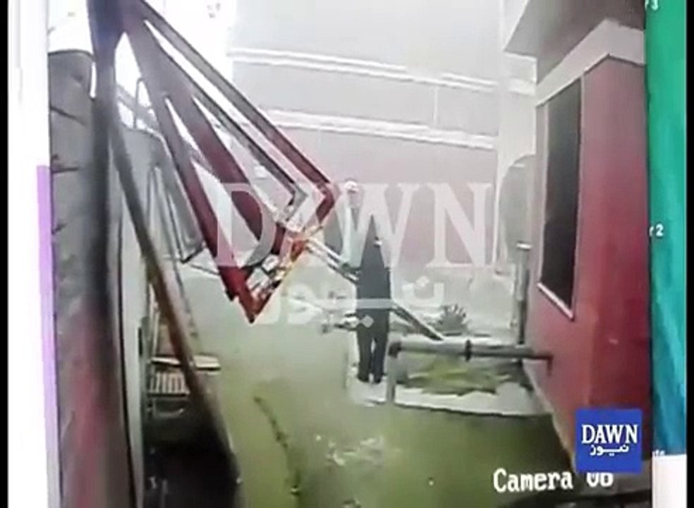 CCTV footage of  Charsadda Bacha Khan University terrorist attack