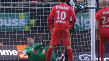 1-0 Romain Saïss Goal France  Ligue 1 - 30.01.2016, Angers SCO 1-0 AS Monaco