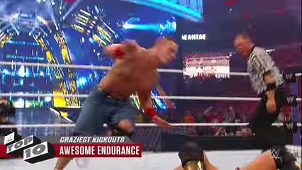 Craziest Kickouts- WWE Top 10