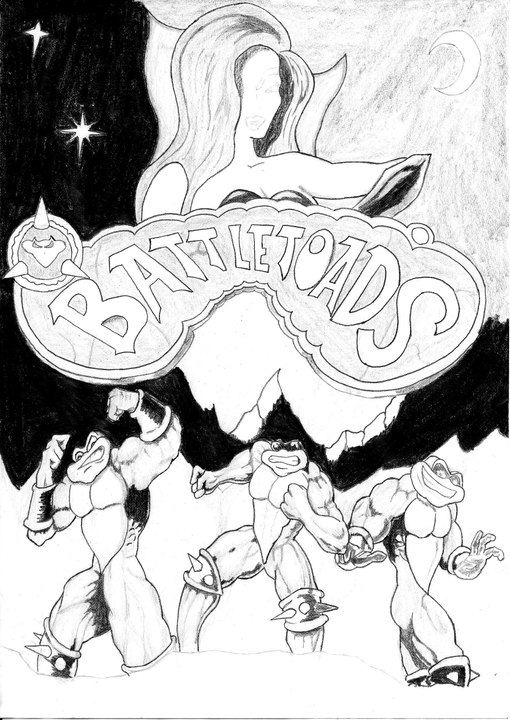 Battletoads - pencil drawing