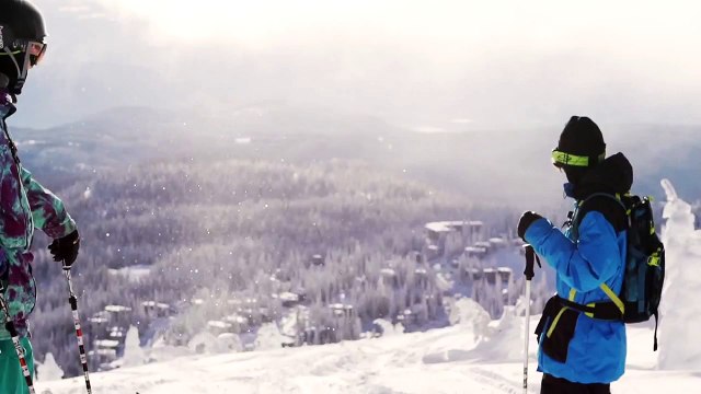 Красивое катание на горных лыжах