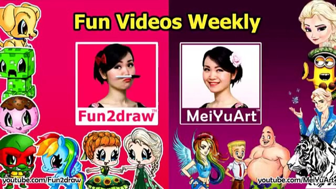 How to Draw Easy Things Fruit Smoothie + Funny Extra Drawing Fun2draw Food Drink