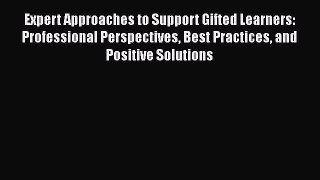 Expert Approaches to Support Gifted Learners: Professional Perspectives Best Practices and