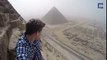 Man Climbs Pyramids In Egypt
