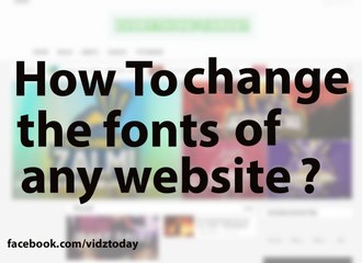 How to Change Fonts of Any Website - VidzToday