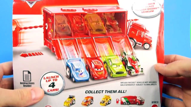 Cars Mack Launcher Riplash Racers Race Team Lightning McQueen Disney Pixar Car Chick Hicks