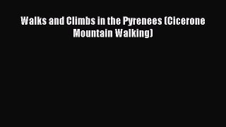 Walks and Climbs in the Pyrenees (Cicerone Mountain Walking)  Free Books