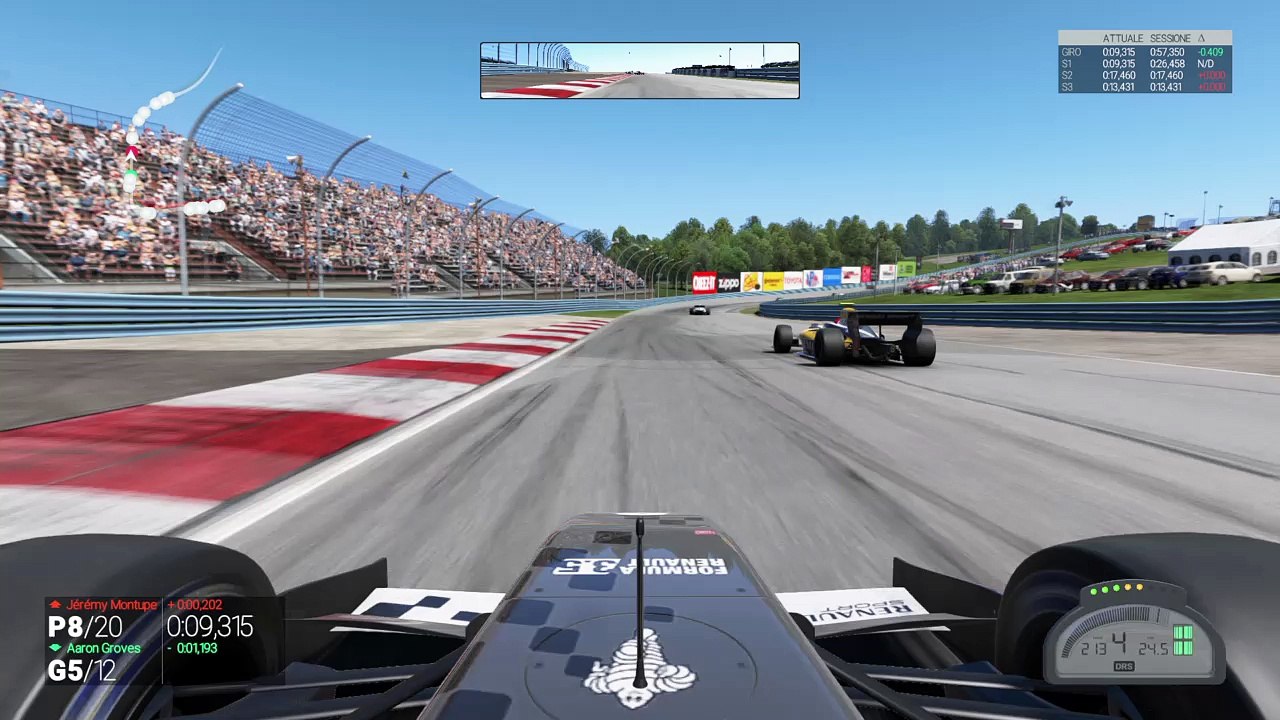 19 Overtakes in 12 laps