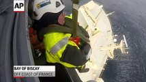 Raw- Cargo Ship Drifts Off Coast of France