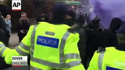 Raw- Protesters Clash at Rally in Great Britain