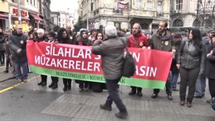 Mazlum-Der ile Küresel Bak Üyelerinden Beyoğlu'nda Eylem