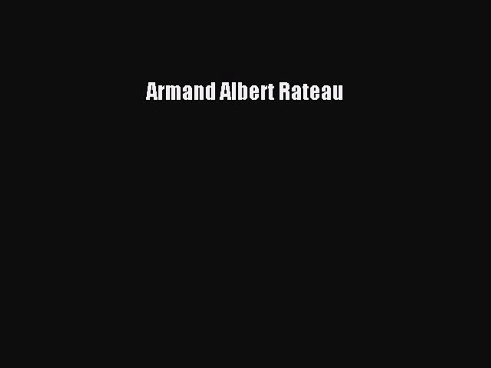 [PDF Télécharger] Armand Albert Rateau [PDF] Complet Ebook