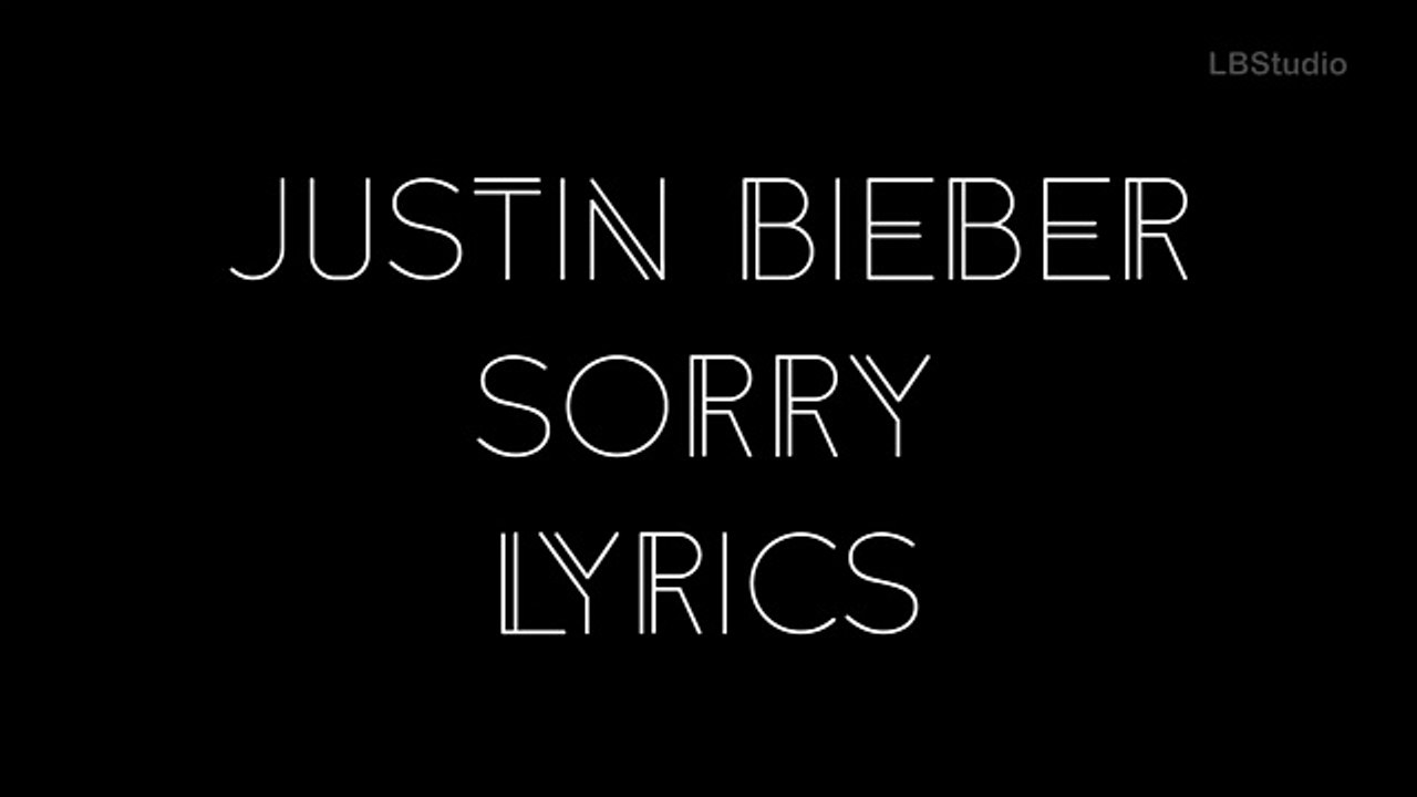 Justin Bieber - Sorry (Lyrics On Screen HD) (Cover)