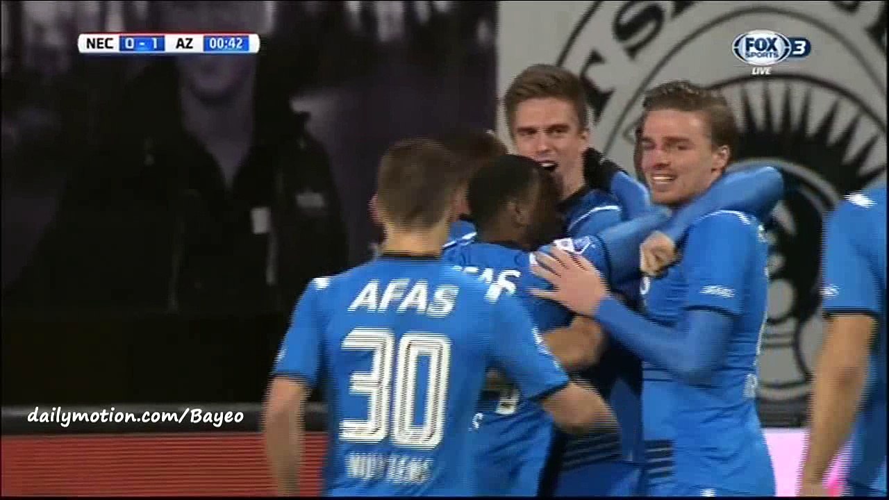 Markus Henriksen Goal HD - Nijmegen 0-1 AZ Alkmaar - 30-01-2016