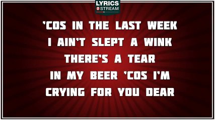 There's A Tear In My Beer - Hank Williams Jr. tribute - Lyrics