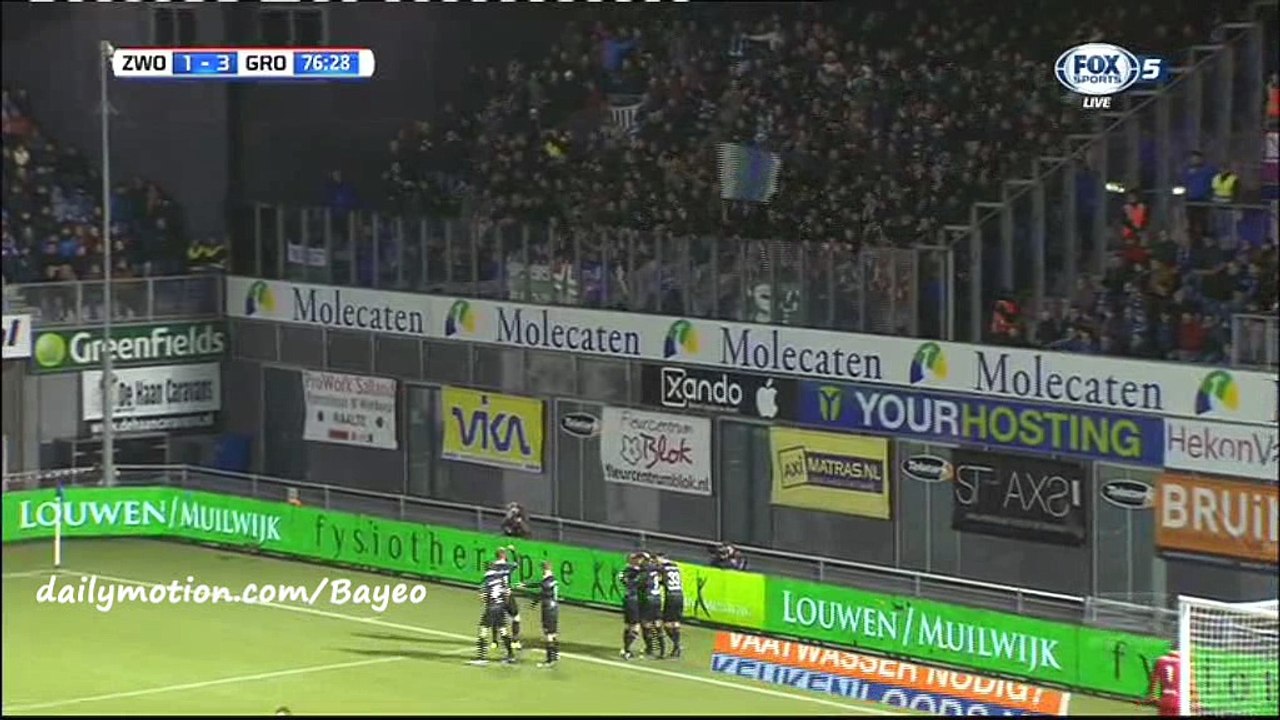 Danny Hoesen Goal HD - Zwolle 1-3 Groningen  - 30-01-2016