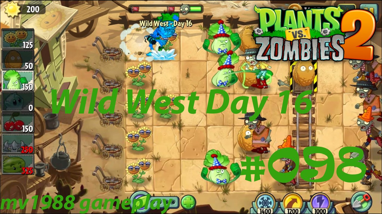 Plants Vs. Zombies 2 - Wild West Day 16 Gameplay HD (part #098)