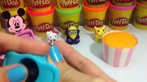 Play doh cupcake and cake maker  ✔✔ Play doh Minions Hello Kitty  Toys , Pikachu Pokemon Cars Toys (FULL HD)